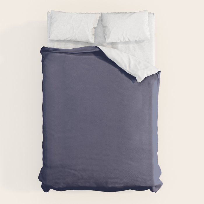 Purple Dusk Solid Color Duvet Cover Gallery Image 6