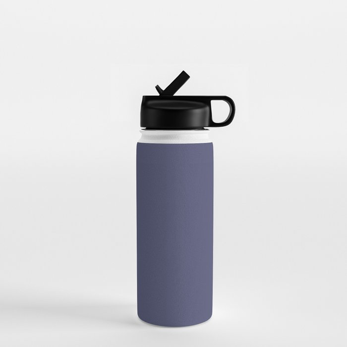Purple Dusk Solid Color Water Bottle Gallery Image 1