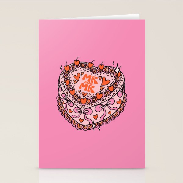 Mr. and Mr. Cake Stationery Card Gallery Image 2