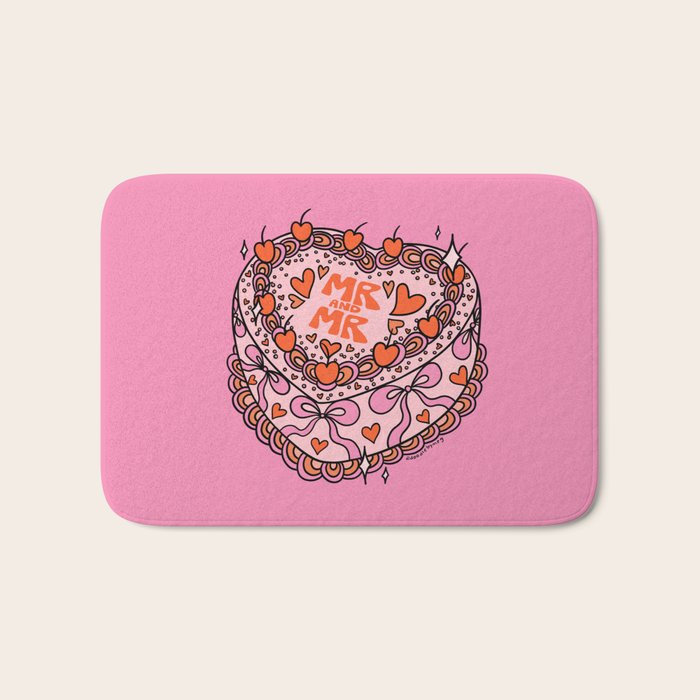 Mr. and Mr. Cake Bath Mat Gallery Image 1