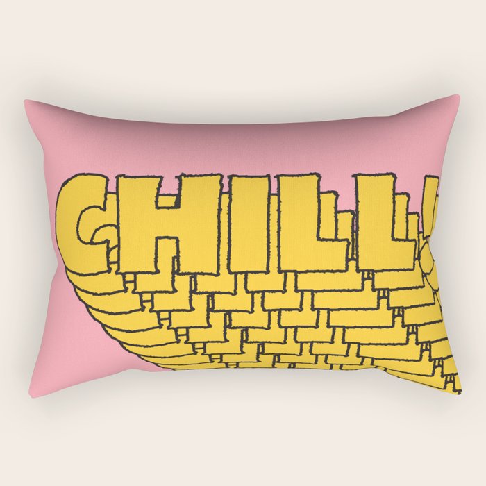 Chill Chill Chill! Rectangular Pillow Gallery Image 2