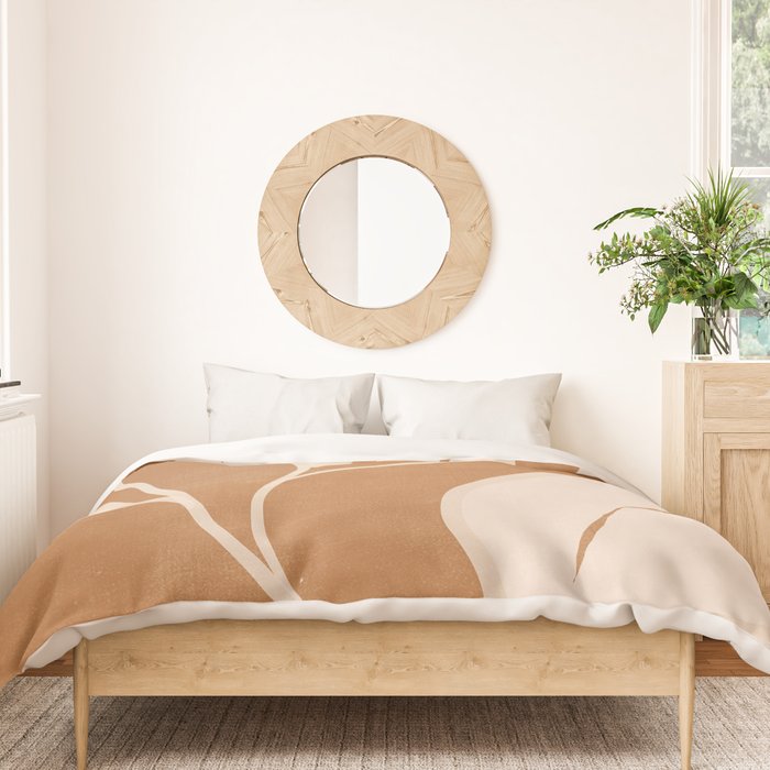 Abstract Art /Minimal Plant 142 Duvet Cover Gallery Image 3