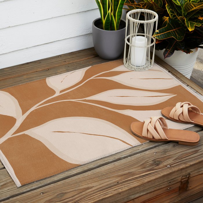 Abstract Art /Minimal Plant 142 Outdoor Rug Gallery Image 2