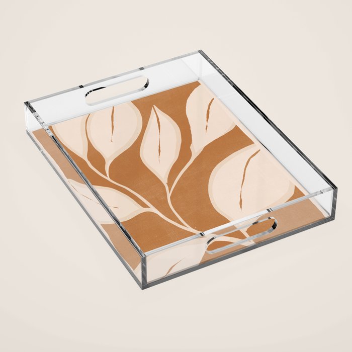 Abstract Art /Minimal Plant 142 Acrylic Tray Gallery Image 1
