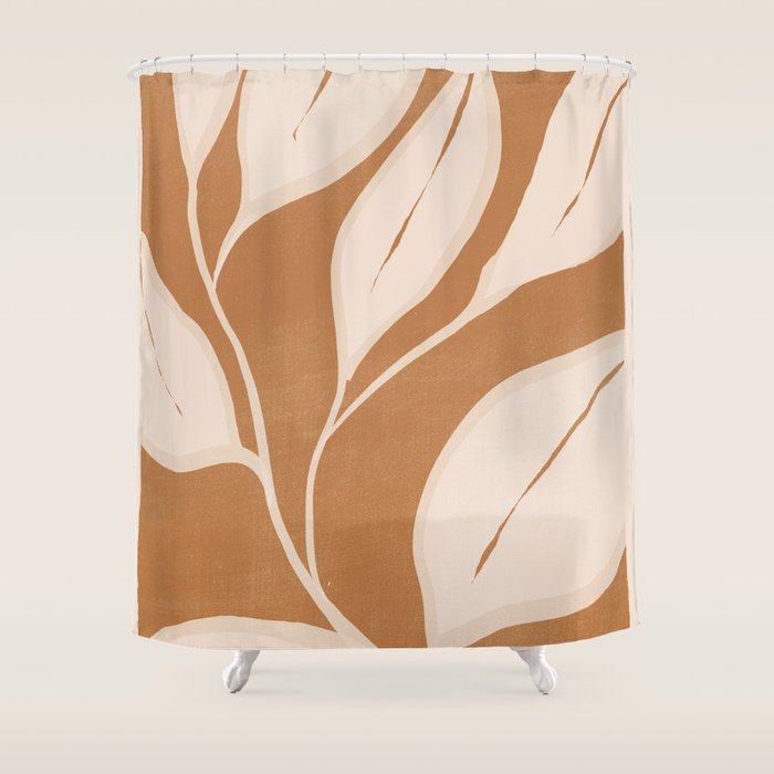 Abstract Art /Minimal Plant 142 Shower Curtain Gallery Image 1