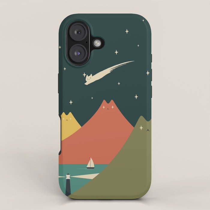 Cat Landscape 130 iPhone Case Gallery Image 1