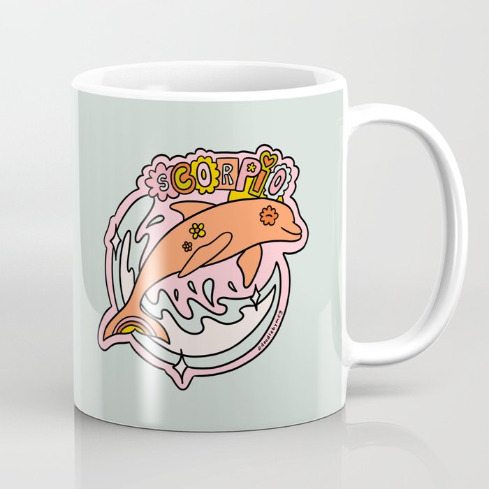Scorpio Dolphin Coffee Mug Gallery Image 1