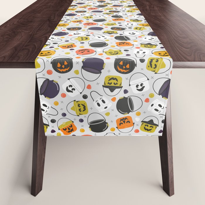 Halloween Candy Buckets Table Runner Gallery Image 1