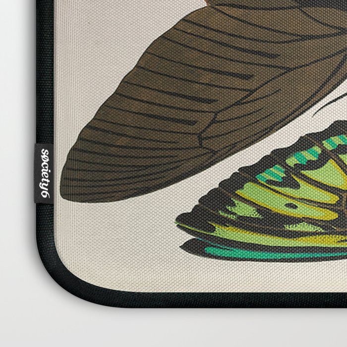 Vintage Butterfly Illustration EA Seguy Papillon Laptop Sleeve Gallery Image 3