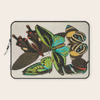 Vintage Butterfly Illustration EA Seguy Papillon Laptop Sleeve Gallery Image 1