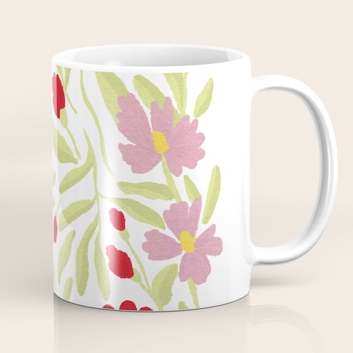 Floral Poster Coffee Mug Gallery Image 1