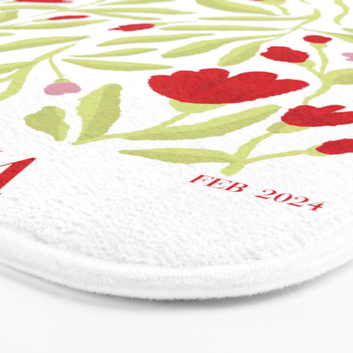 Floral Poster Bath Mat Gallery Image 3