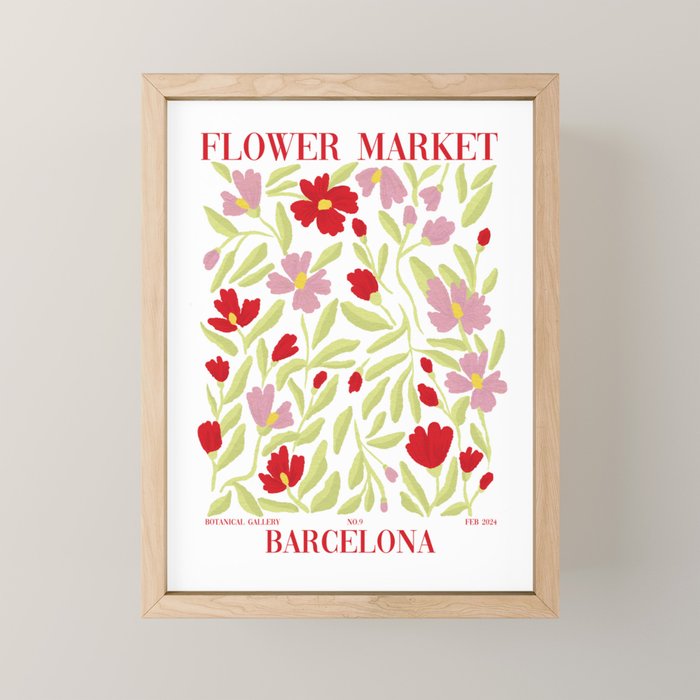Floral Poster Mini Art Print Gallery Image 1