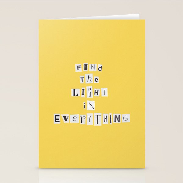 Find the light in everything / Daily Reminder #4 Stationery Card Gallery Image 2