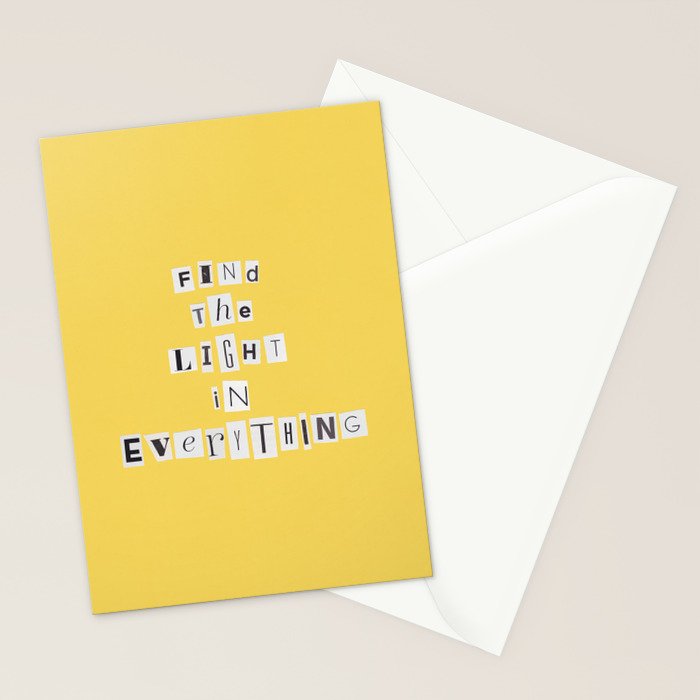 Find the light in everything / Daily Reminder #4 Stationery Card Gallery Image 2