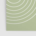Minimal Line Curvature XXII Pastel Green Mid Century Modern Arch Abstract Poster Gallery Image 3