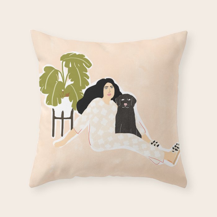 Best friendship story Throw Pillow Gallery Image 1
