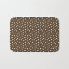 Hand-Drawn Dots - Kraft Bath Mat Gallery Image 1