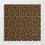 Hand-Drawn Dots - Kraft Wood Wall Art Gallery Image 1