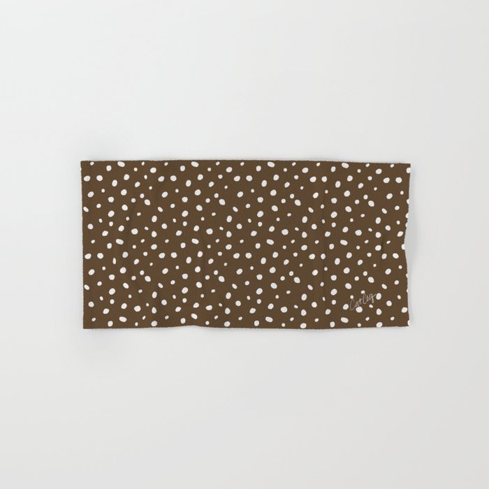 Hand-Drawn Dots - Kraft Bath Towel Gallery Image 1