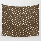 Hand-Drawn Dots - Kraft Wall Tapestry Gallery Image 4