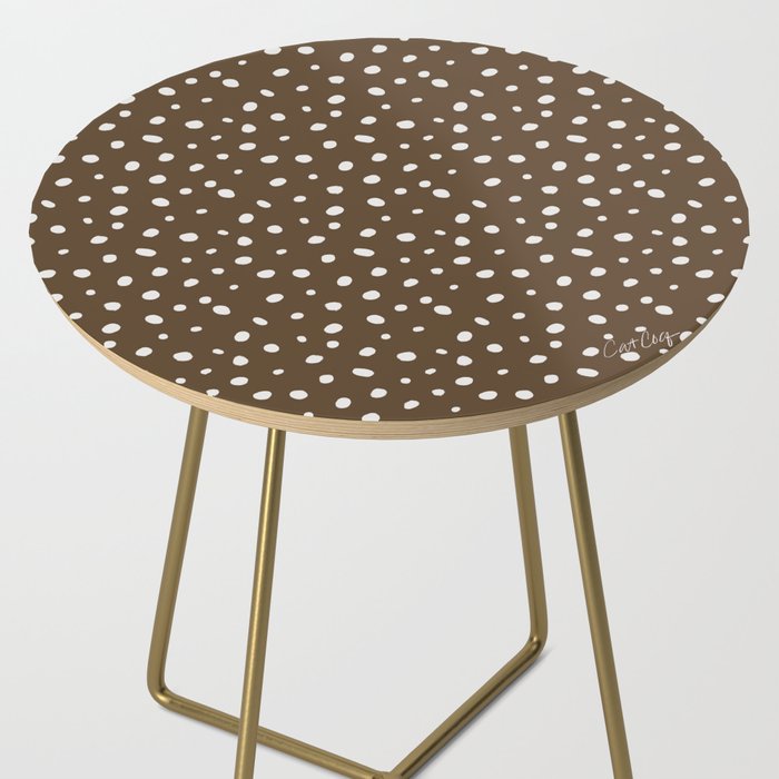 Hand-Drawn Dots - Kraft Side Table Gallery Image 2