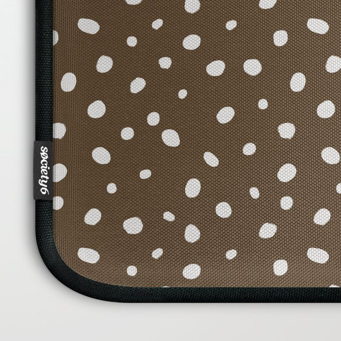 Hand-Drawn Dots - Kraft Laptop Sleeve Gallery Image 3