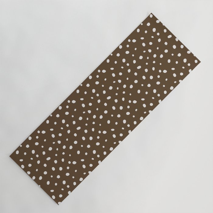 Hand-Drawn Dots - Kraft Yoga Mat Gallery Image 1