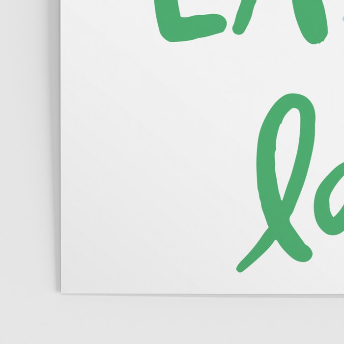 Fa La La . Bold green and winter blue  Poster Gallery Image 3