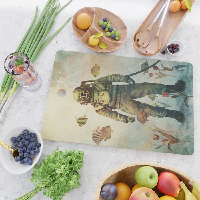 Deep Sea Garden  Cutting Board Gallery Image 2