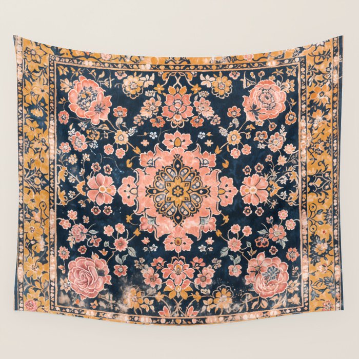 Floral Antiquity Wall Tapestry Gallery Image 4