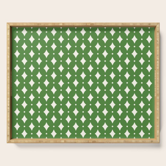 Vintage Stars XIX Kelly Green Serving Tray Gallery Image 1