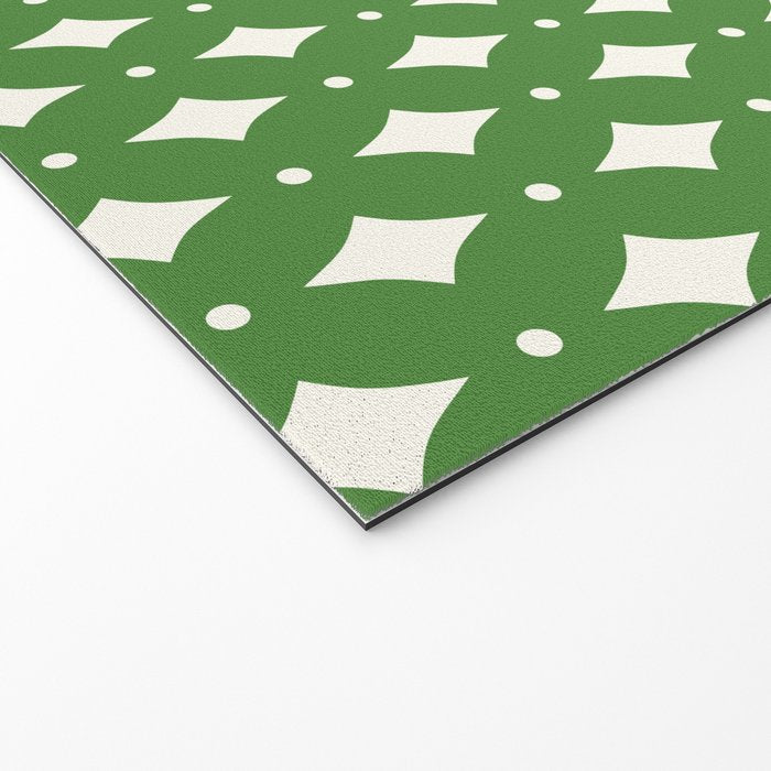Vintage Stars XIX Kelly Green Welcome Mat Gallery Image 2