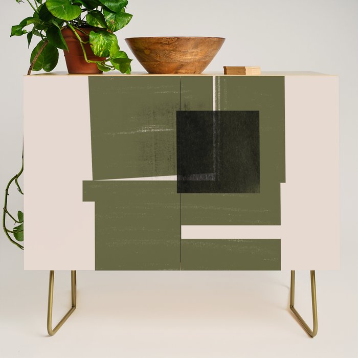 Modern Geometric Collage  Credenza Gallery Image 1