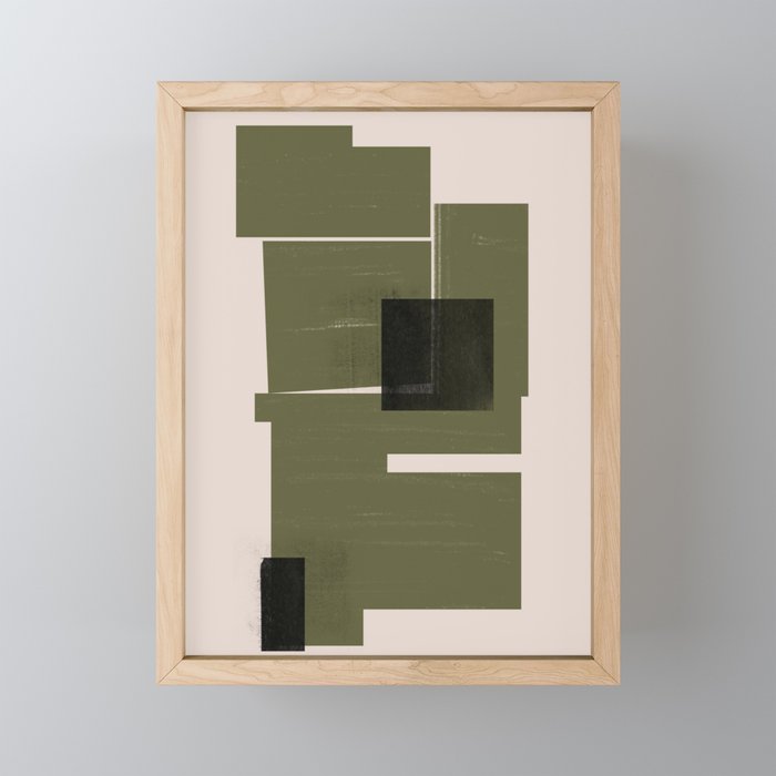 Modern Geometric Collage  Mini Art Print Gallery Image 1