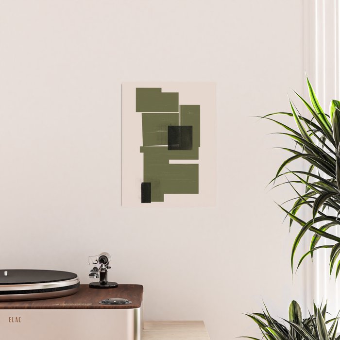 Modern Geometric Collage  Poster Gallery Image 2