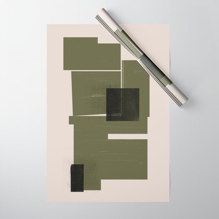 Modern Geometric Collage  Wrapping Paper Gallery Image 1