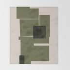 Modern Geometric Collage  Throw Blanket Gallery Image 2