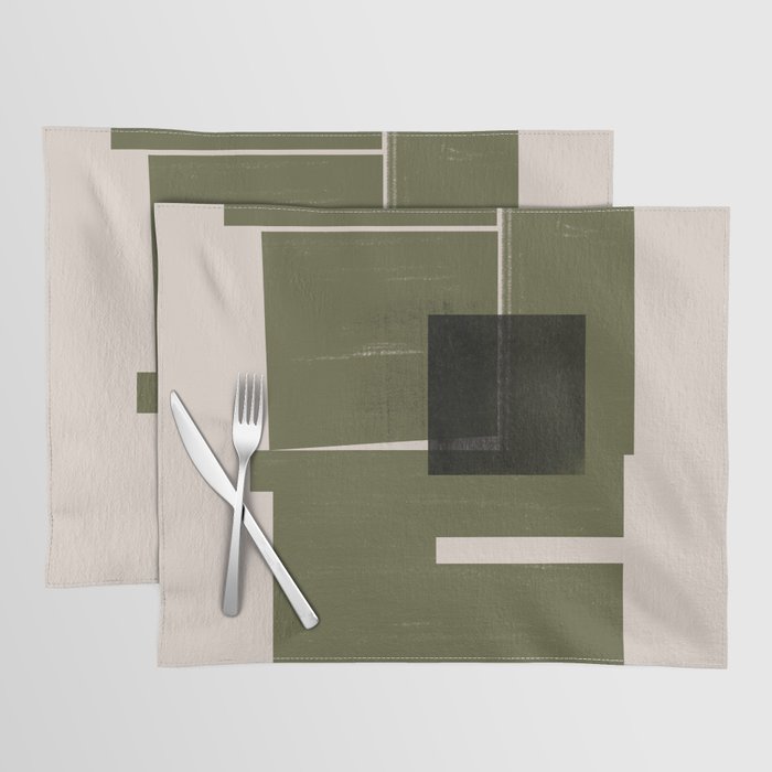 Modern Geometric Collage  Placemat Gallery Image 1