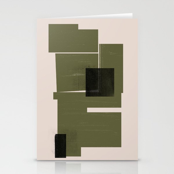 Modern Geometric Collage  Stationery Card Gallery Image 1