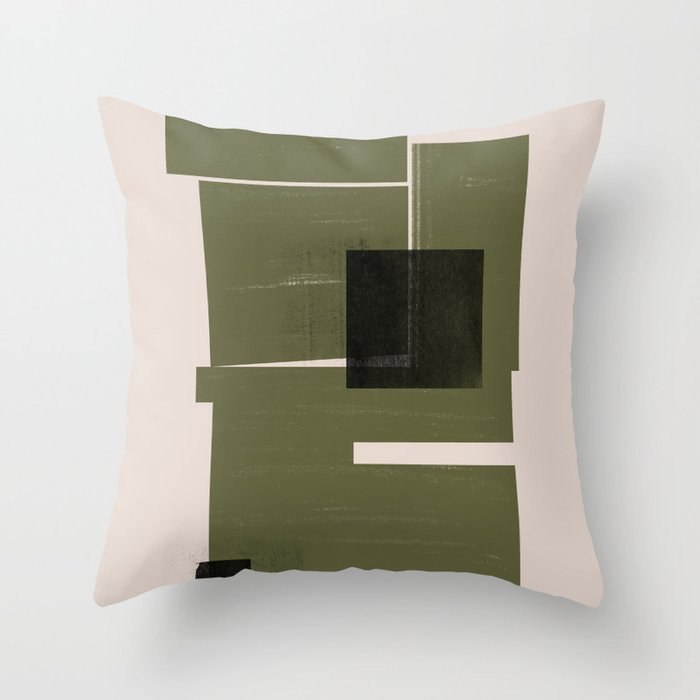 Modern Geometric Collage  Throw Pillow Gallery Image 6