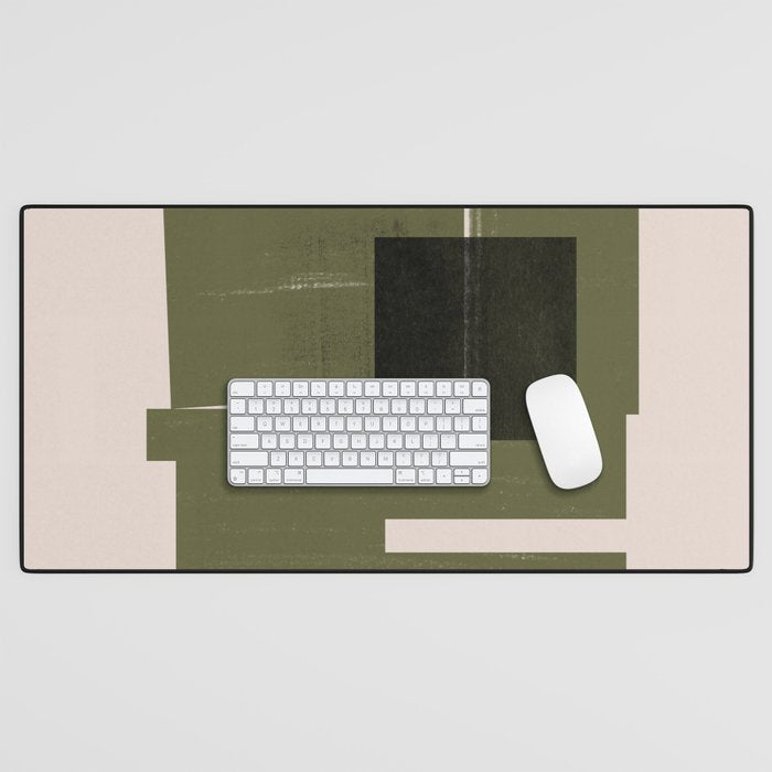 Modern Geometric Collage  Desk Mat Gallery Image 1