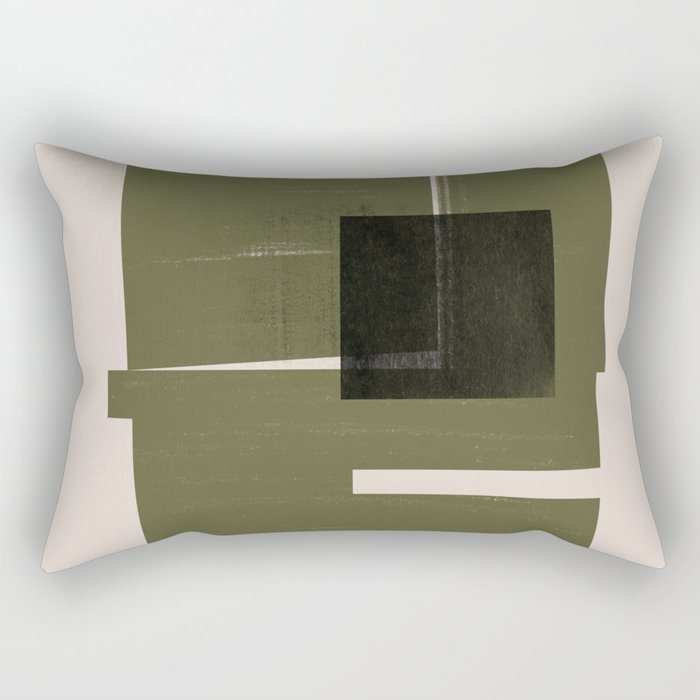 Modern Geometric Collage  Rectangular Pillow Gallery Image 2