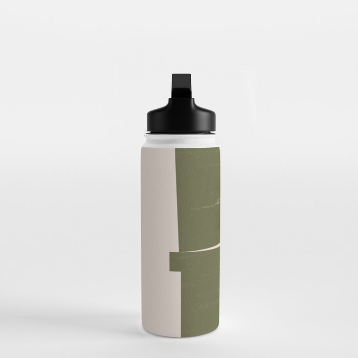Modern Geometric Collage  Water Bottle Gallery Image 3