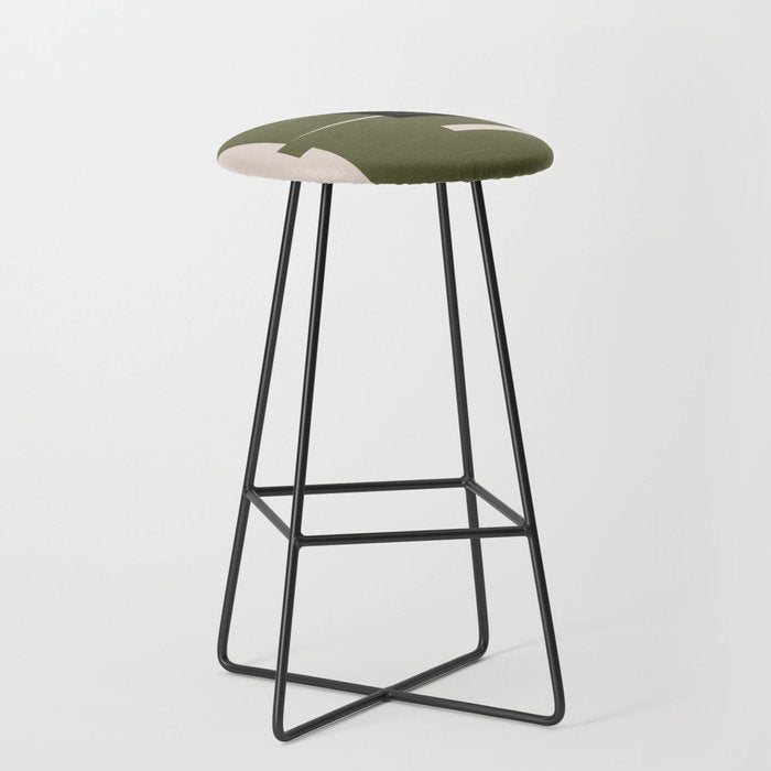 Modern Geometric Collage  Stool Gallery Image 1