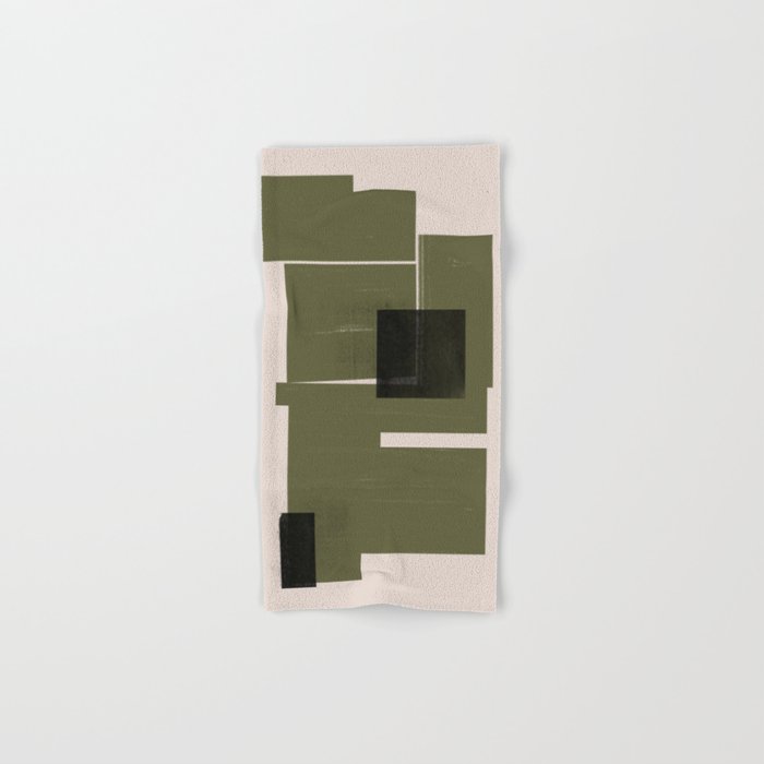 Modern Geometric Collage  Bath Towel Gallery Image 1