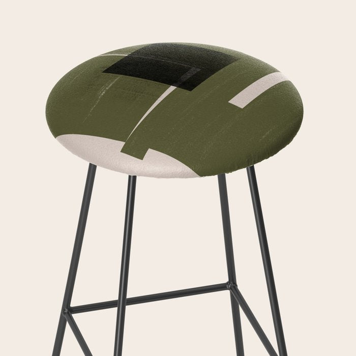 Modern Geometric Collage  Stool Gallery Image 2
