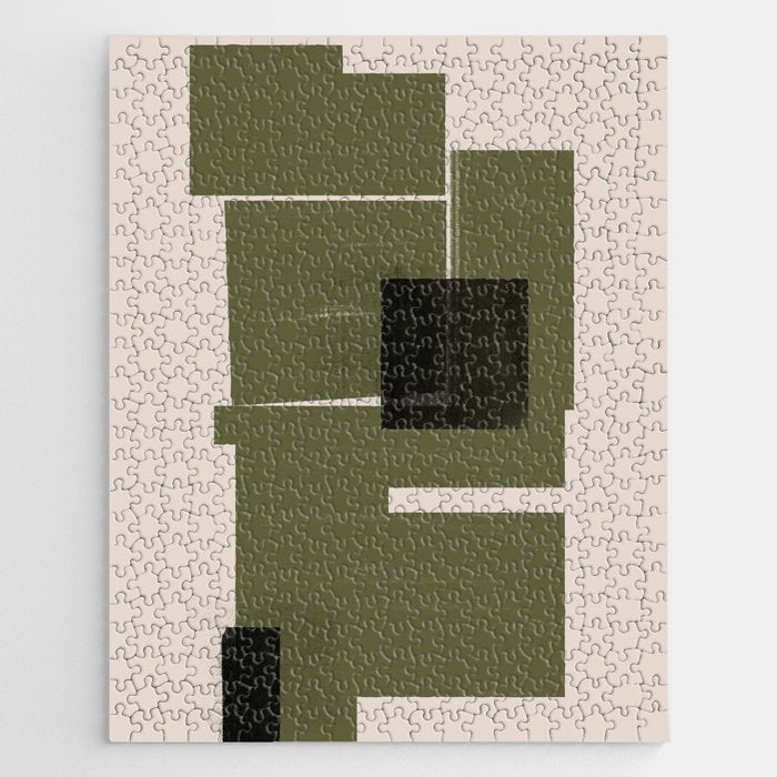 Modern Geometric Collage  Jigsaw Puzzle Gallery Image 1