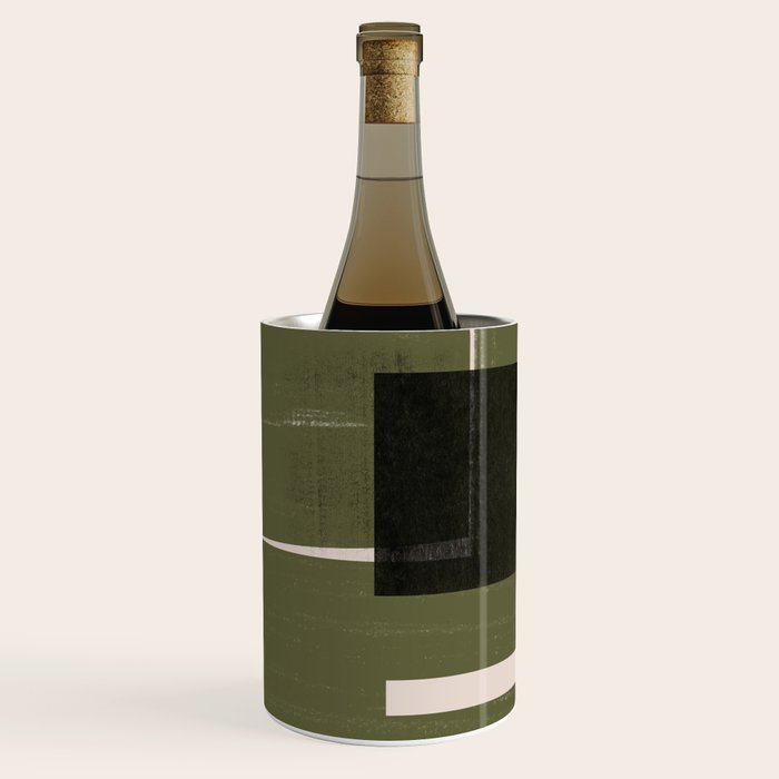 Modern Geometric Collage  Wine Chiller Gallery Image 1
