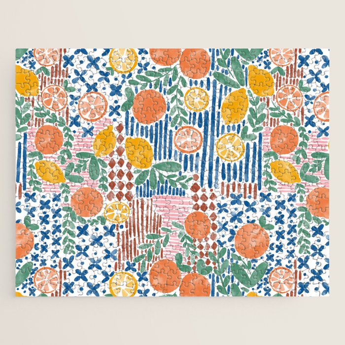 Mediterranean Fusion Citrus Jigsaw Puzzle Gallery Image 1